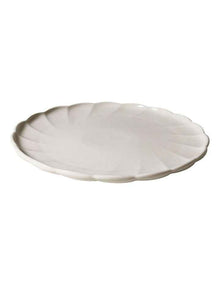 French Bazaar Dinner Plate in White