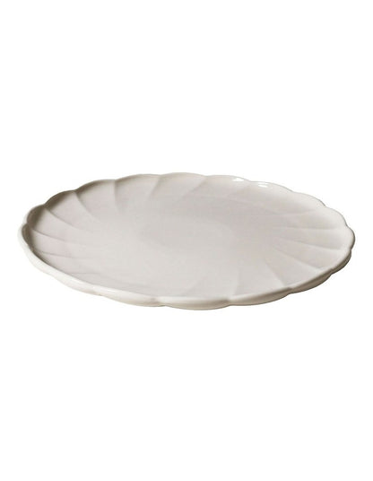 French Bazaar Dinner Plate in White