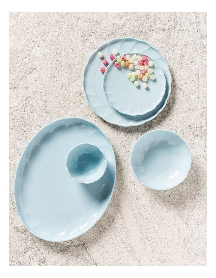 French Bazaar Side Plate in Ice Blue