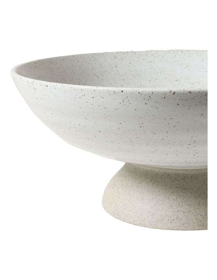 Natural Home Fruit Bowl in White Speckled