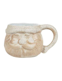 Christmas Santa Mug 400ml in White Speckle