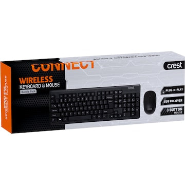 Crest Wireless Keyboard & Mouse Bundle Pack each
