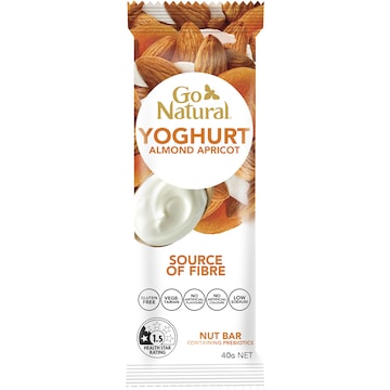 Go Natural Bars Yoghurt Coated Almond & Apricot 40g
