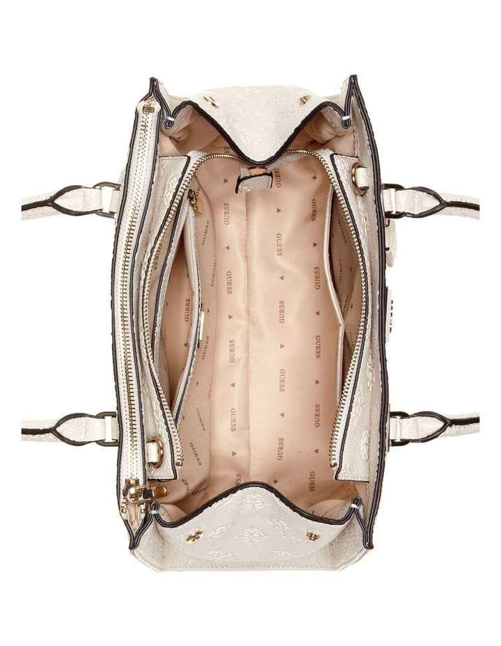 Cresida II Satchel Bag in Bone Logo