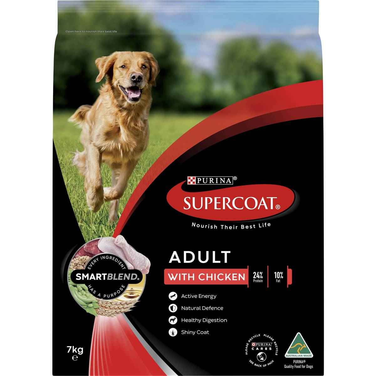 Supercoat Adult Chicken Dry Dog Food 7kg