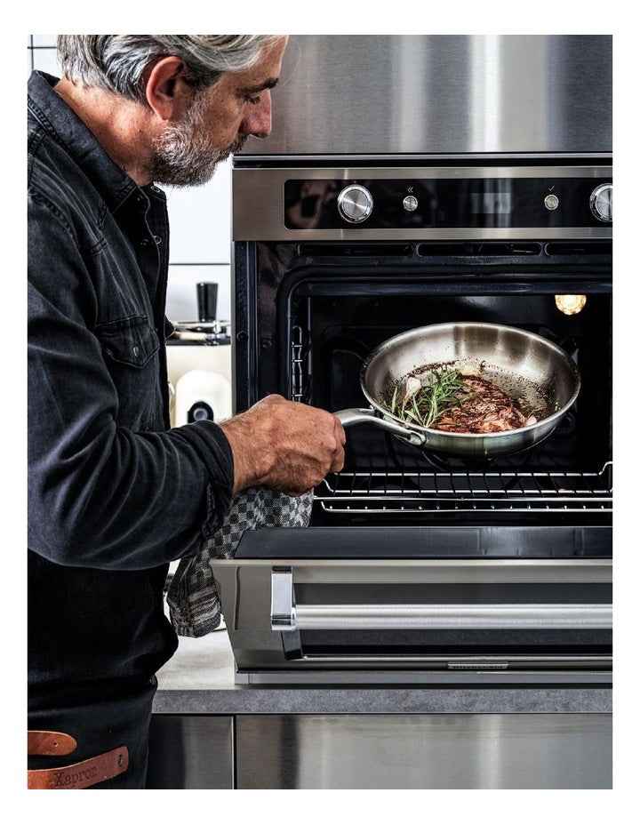 Triply Stainless Steel Frypan 24cm in Silver