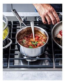 Triply Stainless Steel Saucepan 18cm/2.13L PFAS-free in Silver