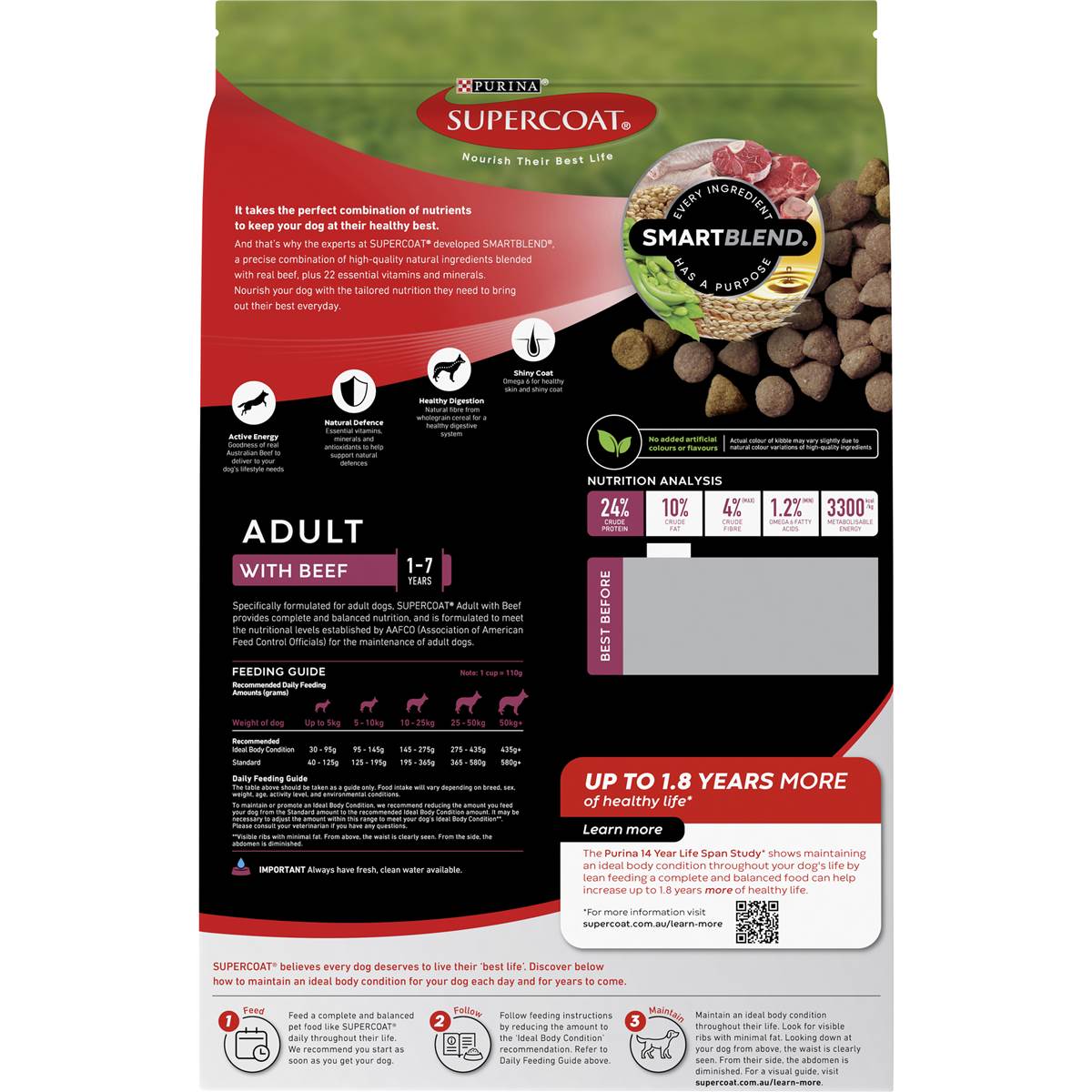 Supercoat Adult Beef 2.8kg