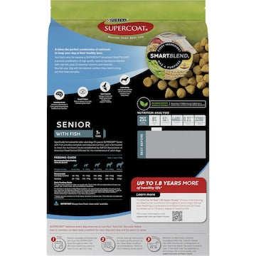 Supercoat Senior With Fish Dog Food 2.6kg