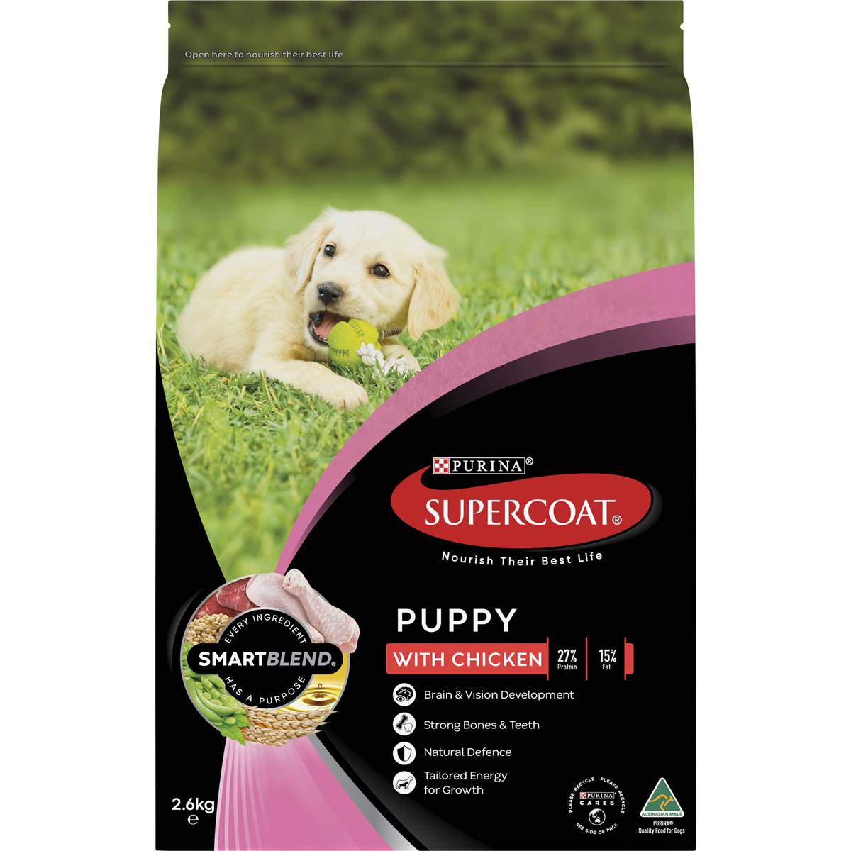 Supercoat Puppy With Chicken 2.6kg