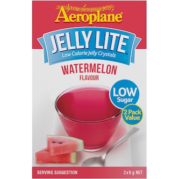 Aeroplane Jelly Lite Crystals Watermelon 9g x 2 pack