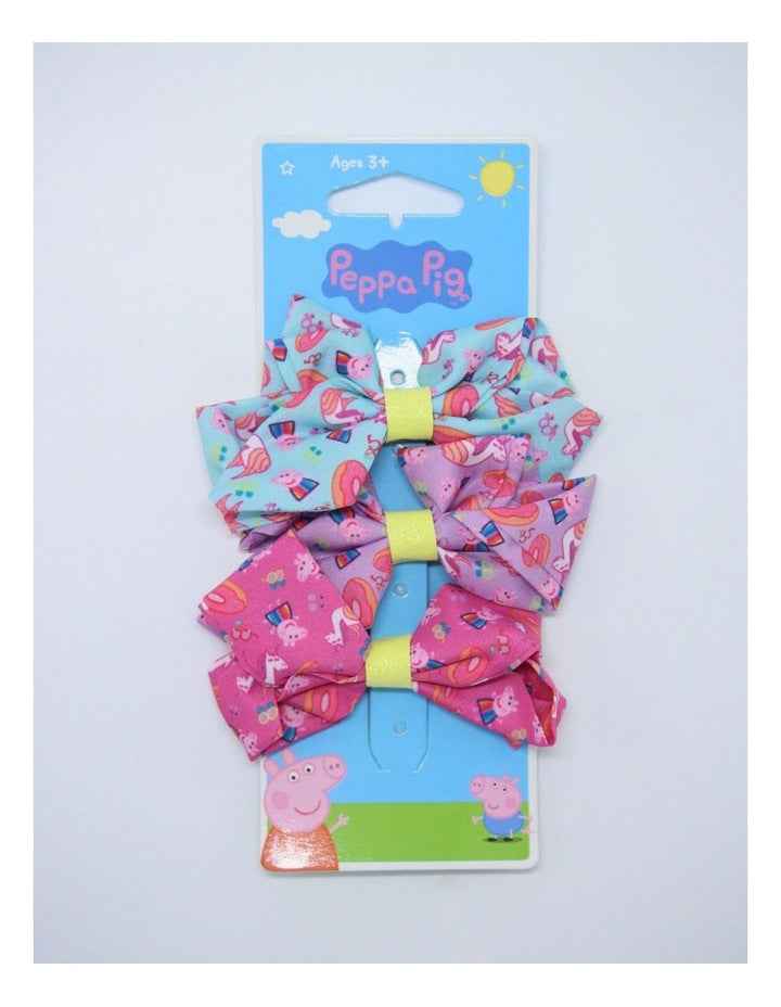 Bow Hair Clips 3 Pack in Multi