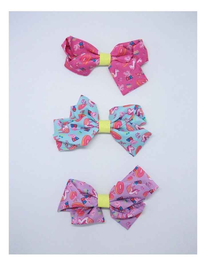 Bow Hair Clips 3 Pack in Multi