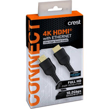 Crest 4k Hdmi With Ethernet 1.5m High Speed Cable Each