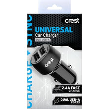 Crest Universal Car Charger Dual USB-A each
