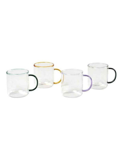 Brew Mug 380ml Set of 4 in Clear