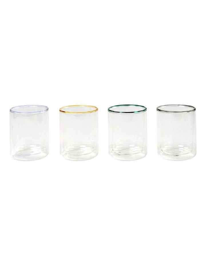 Brew Double Wall Glass 260ml Set of 4 in Clear