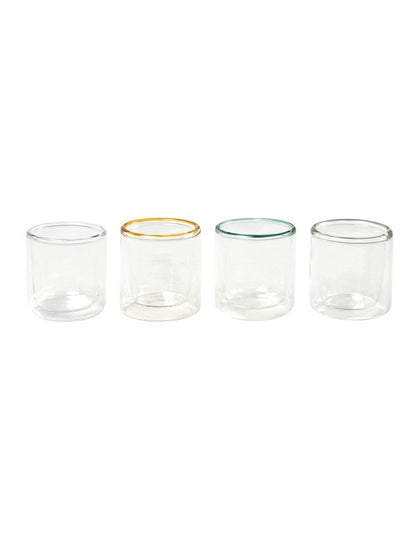 Brew Double Wall Espresso Glasses 115ml Set of 4 in Clear