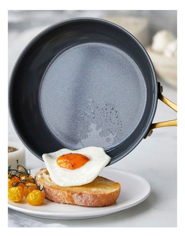 Jewel 20/24/28cm 3pc Frypan Set Morrocan green, Taupe and Oxford Blue PFAS-free