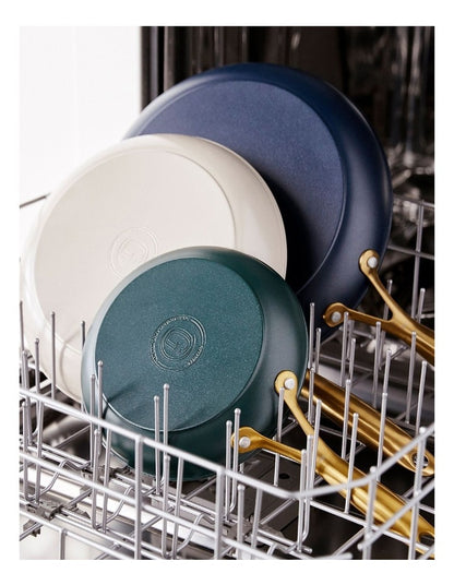 Jewel 20/24/28cm 3pc Frypan Set Morrocan green, Taupe and Oxford Blue PFAS-free