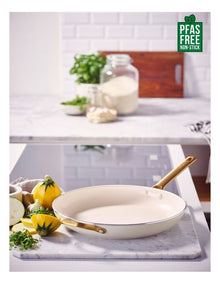 Padova Frypan 32cm with HH PFAS-free ceramic non-stick in Cream