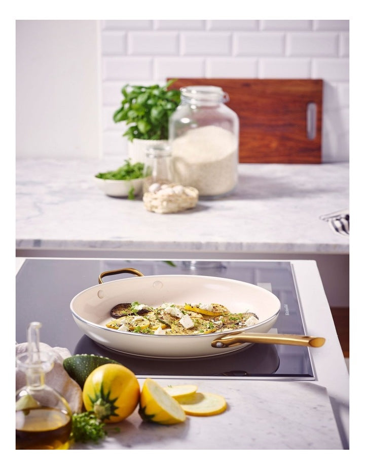 Padova Frypan 32cm with HH PFAS-free ceramic non-stick in Cream