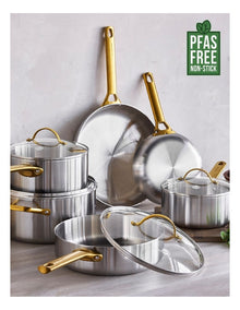 Padova Reserve Stainless Steel 6pc Cookware Set PFAS-free
