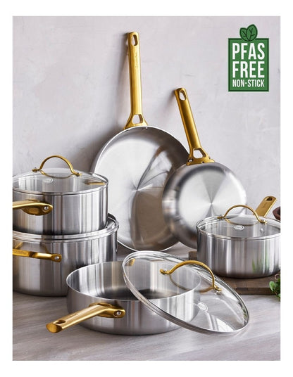 Padova Reserve Stainless Steel 6pc Cookware Set PFAS-free