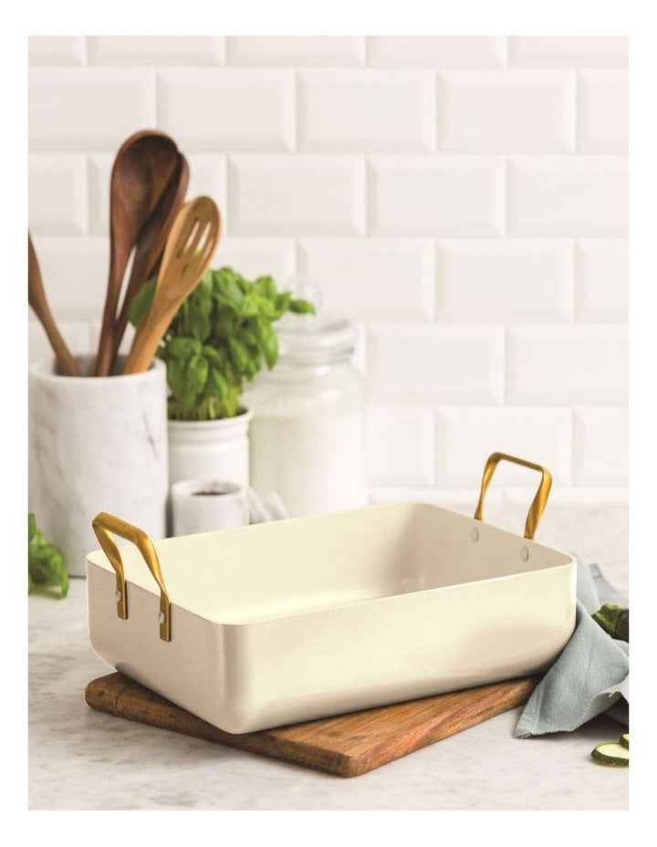 Roaster 35x25.7cm Cream White PFAS-free