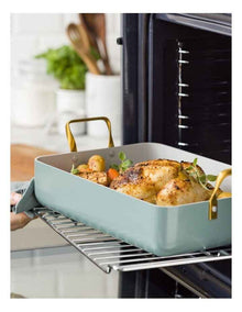 Roaster 35x25.7cm Smokey Blue PFAS-free