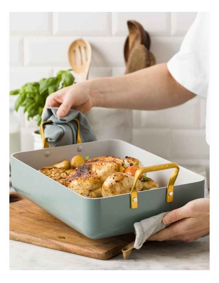 Roaster 35x25.7cm Smokey Blue PFAS-free