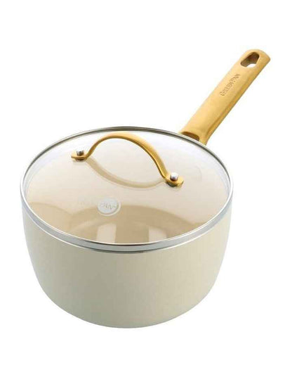 Padova Saucepan 18cm/2.01L Cream PFAS-free ceramic non-stick