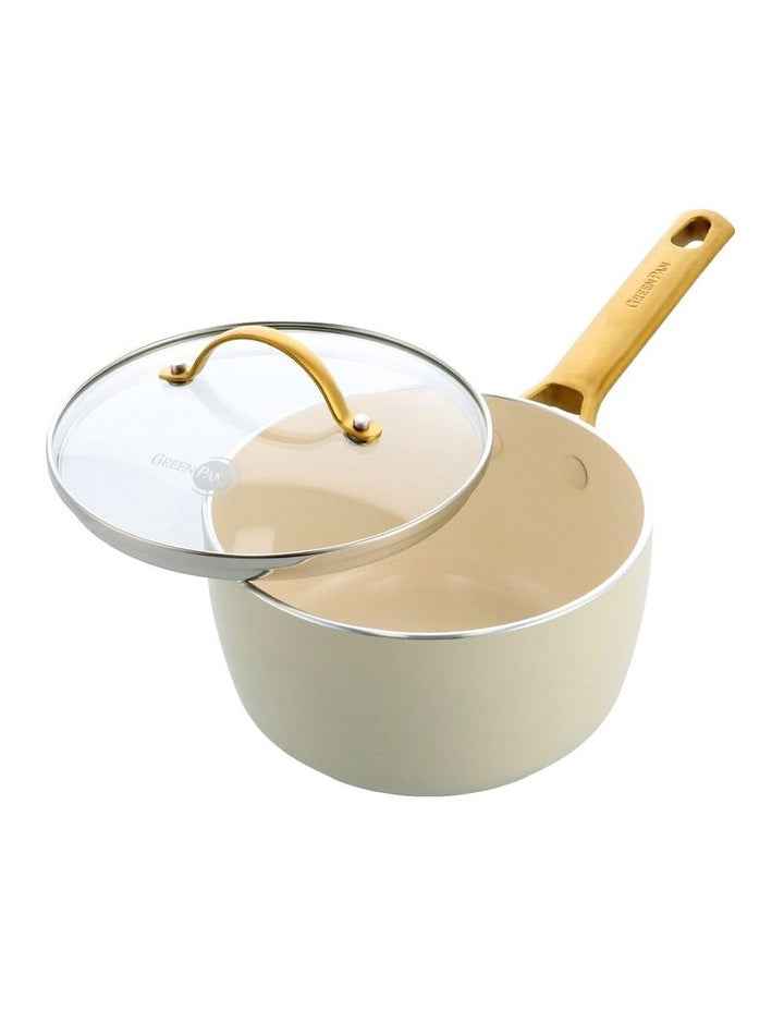 Padova Saucepan 18cm/2.01L Cream PFAS-free ceramic non-stick