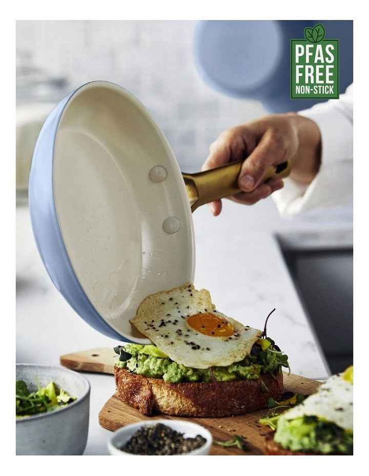 Padova 6pc Cookware set Blue Nova PFAS-Free ceramic non-stick