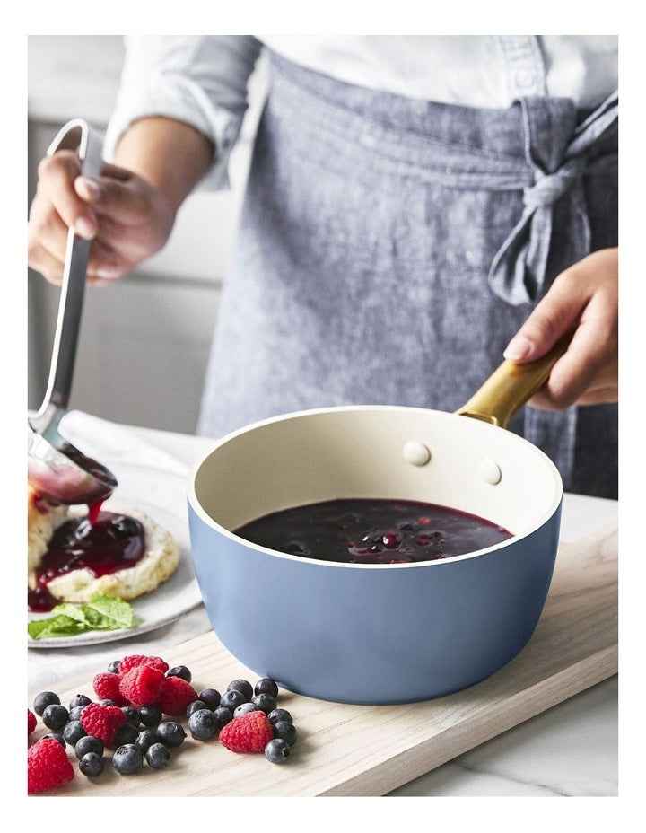 Padova 6pc Cookware set Blue Nova PFAS-Free ceramic non-stick