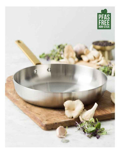 Padova Reserve Stainless Steel Frypan PFAS-free 28cm in Silver