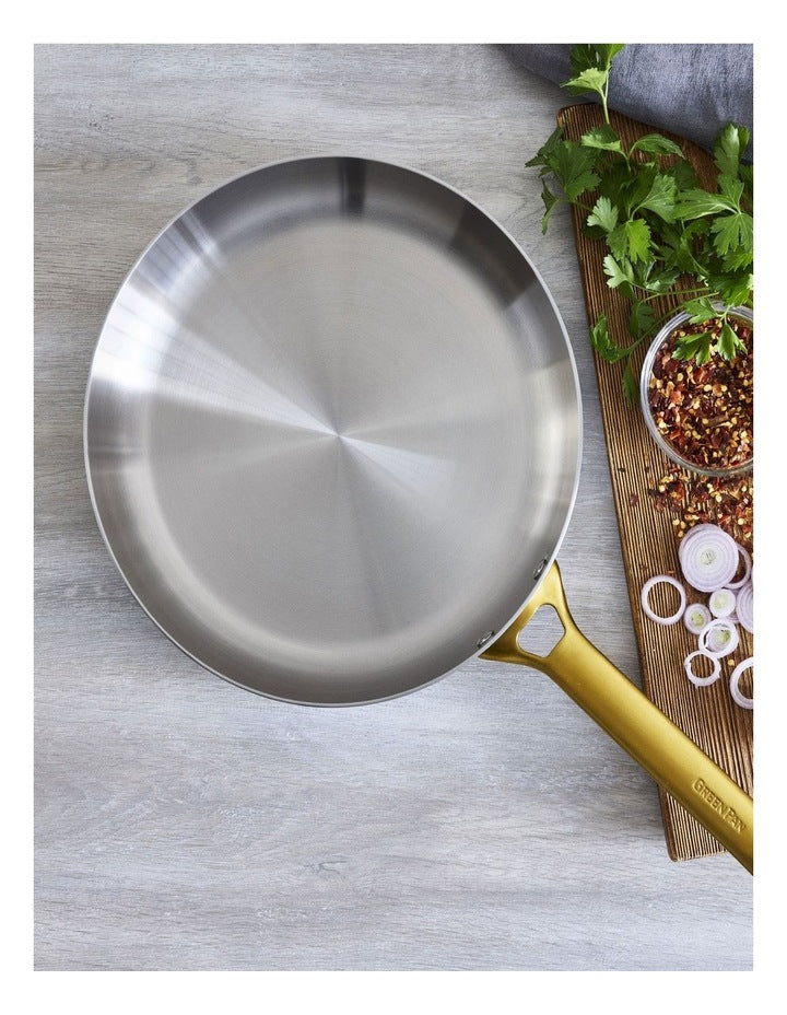 Padova Reserve Stainless Steel Frypan PFAS-free 28cm in Silver