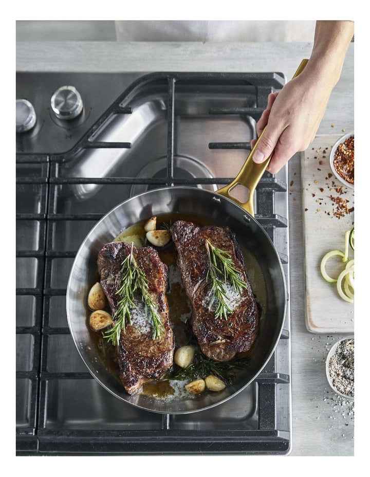 Padova Reserve Stainless Steel Frypan PFAS-free 28cm in Silver
