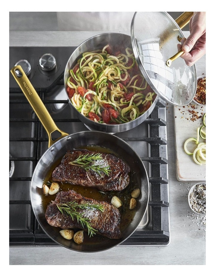 Padova Reserve Covered Skillet 24cm/2.88L PFAS-free in Silver