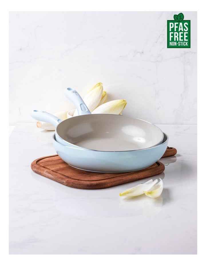 Diamond twin frypan set 20/28cm Light Blue PFAS-free ceramic non-stick