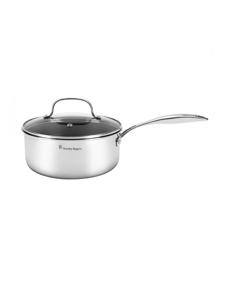 Matrix Non-stick Saucepan With Glass Lid 20cm/3.0L in Stainless Steel