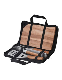 4pce BBQ Tool Set in Canvas Case