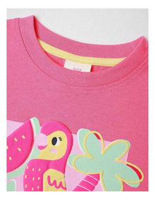 Essentials Print Tee in Pink