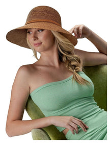 Kimberley Capeline Summer Hat in Caramel