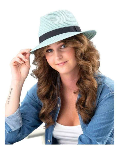 Carolina Fedora in Seafoam