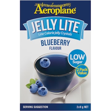 Aeroplane Jelly Lite Crystals Blueberry 9g x 2 pack