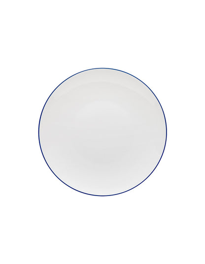 Coast 12 Piece Fine Bone China Dinner Set White and Blue