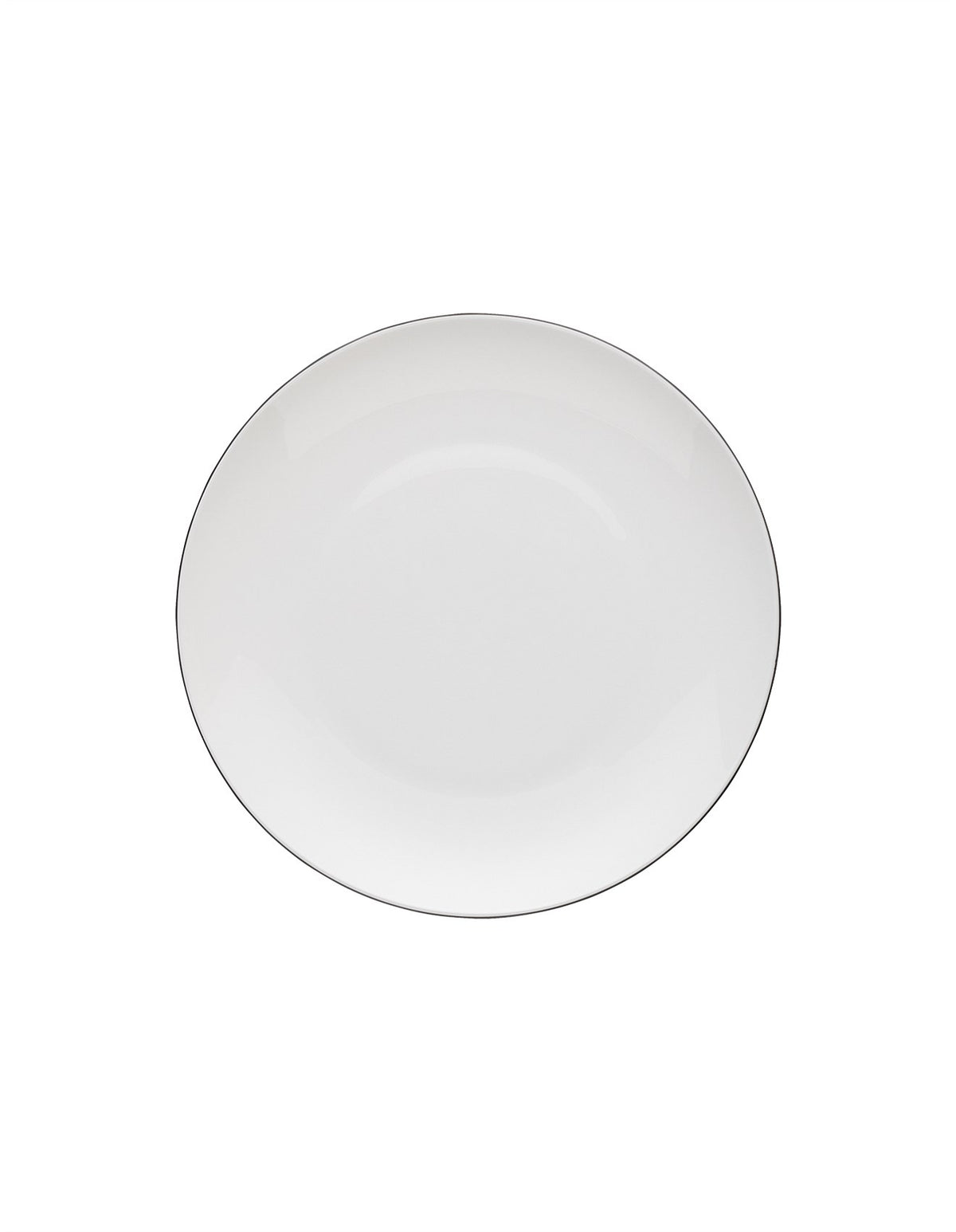Storm 20cm Fine Bone China Side Plate White and Charcoal