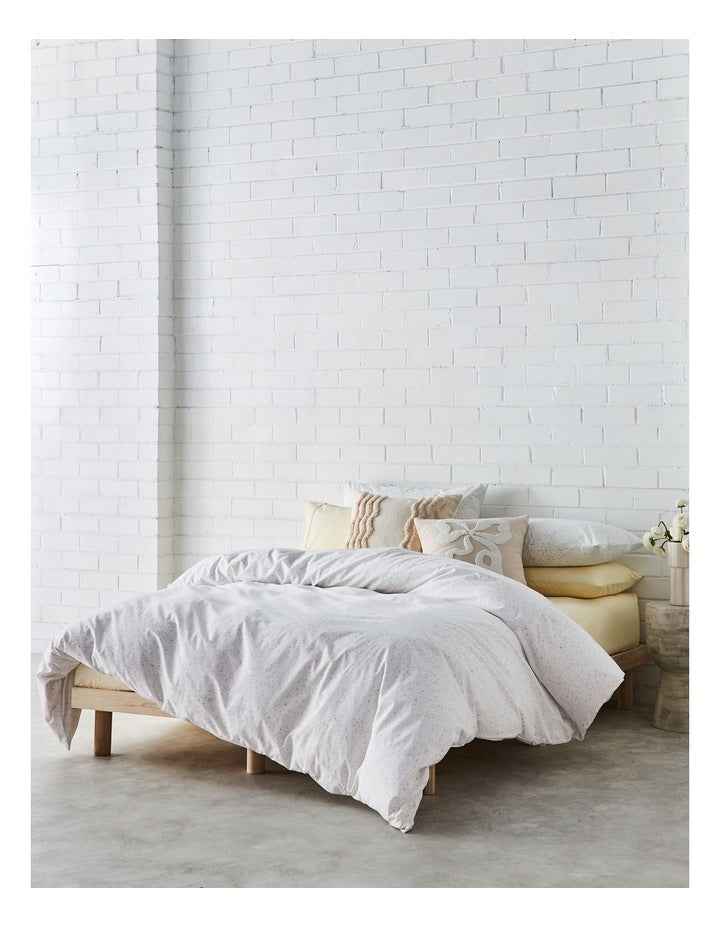 Speckle Cotton Quilt Cover Set in Cloud