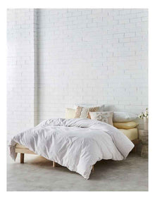 Speckle Cotton Quilt Cover Set in Cloud